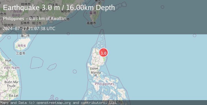Map of LUZON, PHILIPPINES