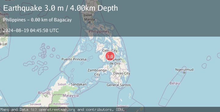 Map of NEGROS- CEBU REG, PHILIPPINES