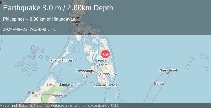 Map of LEYTE, PHILIPPINES