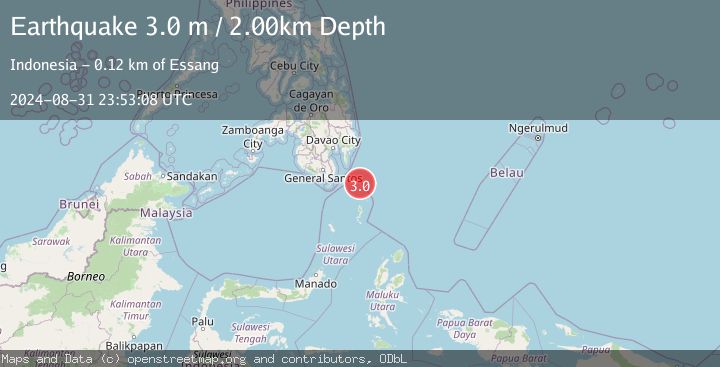 Map of MINDANAO, PHILIPPINES