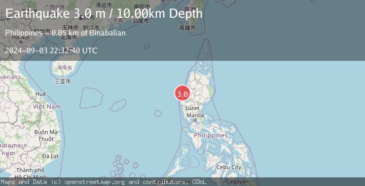 Map of LUZON, PHILIPPINES