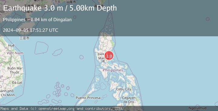 Map of LUZON, PHILIPPINES