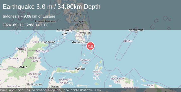 Map of MINDANAO, PHILIPPINES
