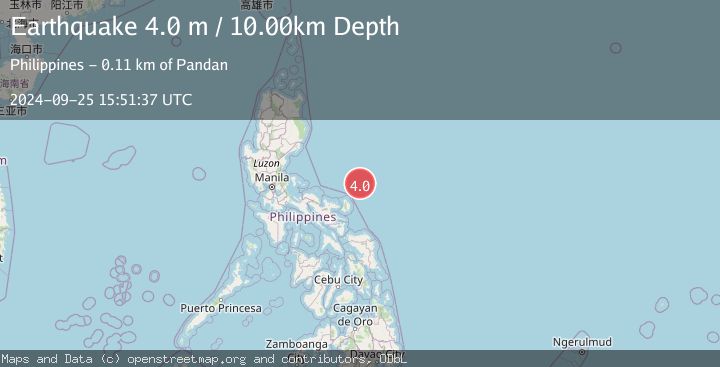 Map of CATANDUANES, PHILIPPINES