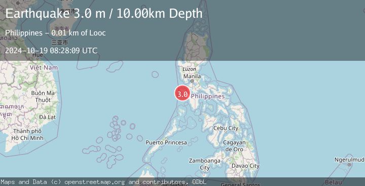 Map of MINDORO, PHILIPPINES