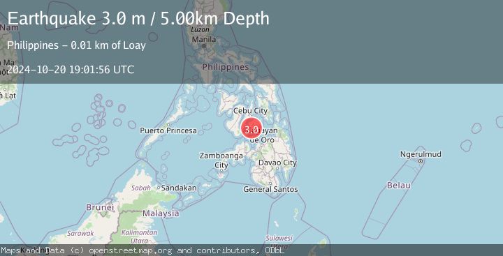Map of NEGROS- CEBU REG, PHILIPPINES