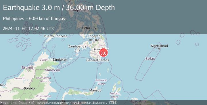 Map of MINDANAO, PHILIPPINES