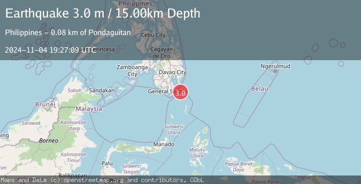 Map of MINDANAO, PHILIPPINES