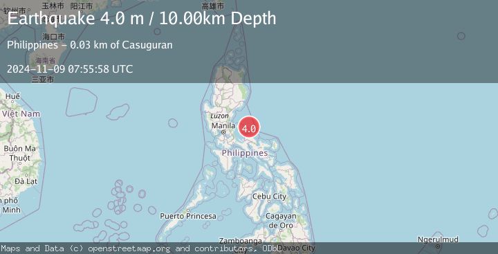 Map of LUZON, PHILIPPINES