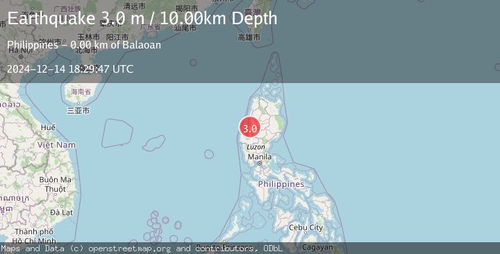 Map of LUZON, PHILIPPINES