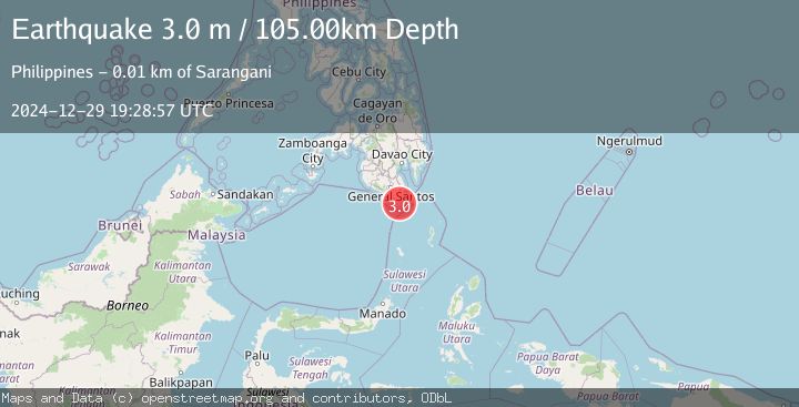 Map of MINDANAO, PHILIPPINES