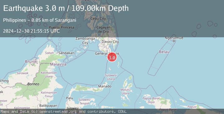 Map of MINDANAO, PHILIPPINES