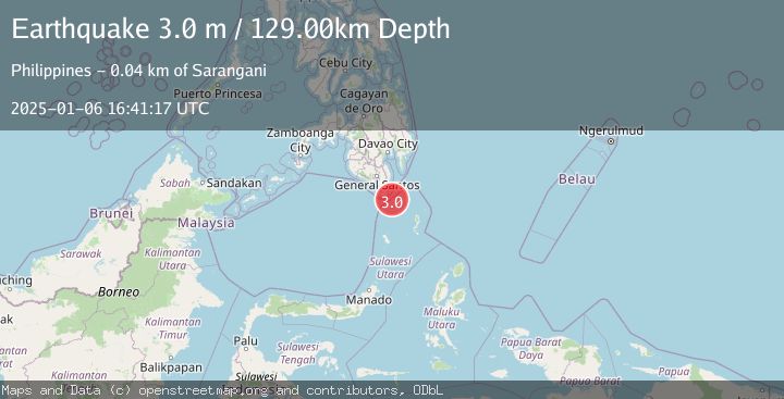 Map of MINDANAO, PHILIPPINES