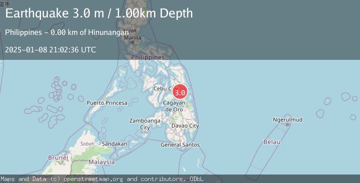 Map of LEYTE, PHILIPPINES