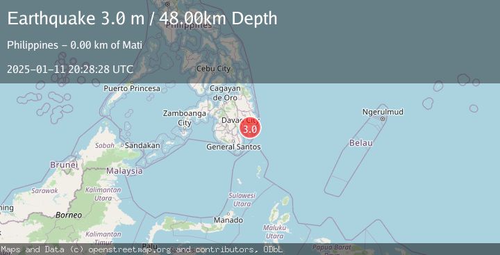 Map of MINDANAO, PHILIPPINES