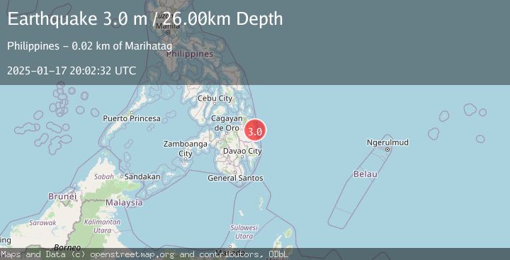 Map of MINDANAO, PHILIPPINES