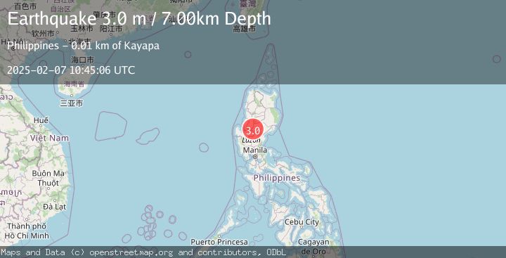 Map of LUZON, PHILIPPINES