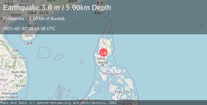 Map of LUZON, PHILIPPINES