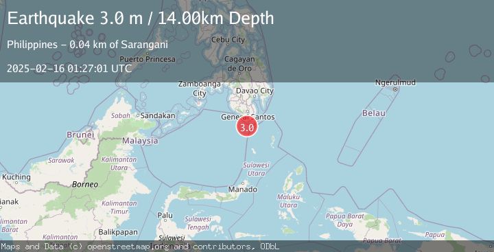 Map of MINDANAO, PHILIPPINES