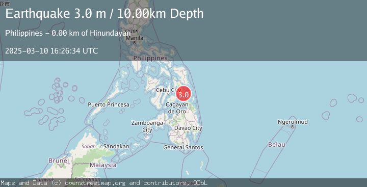 Map of LEYTE, PHILIPPINES