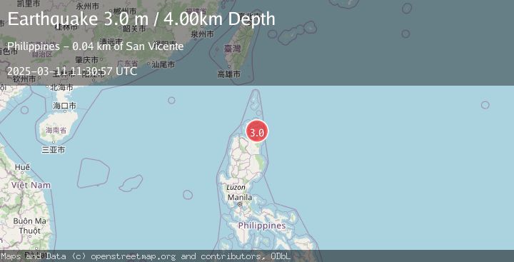 Map of LUZON, PHILIPPINES