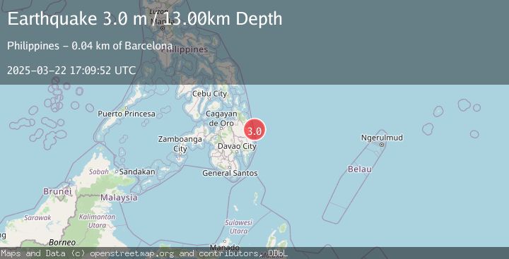Map of MINDANAO, PHILIPPINES