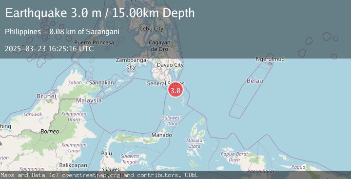 Map of MINDANAO, PHILIPPINES