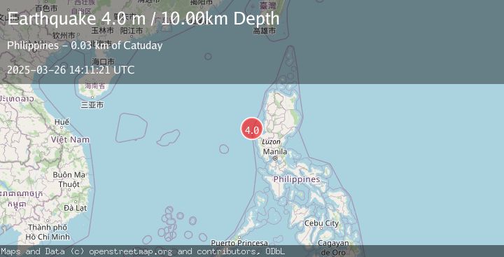 Map of LUZON, PHILIPPINES