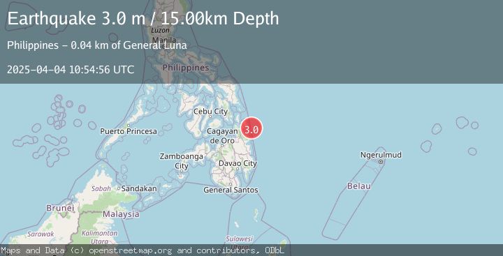 Map of MINDANAO, PHILIPPINES