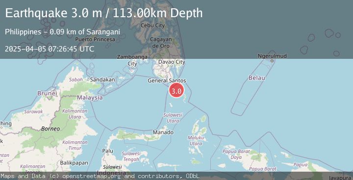 Map of KEPULAUAN TALAUD, INDONESIA