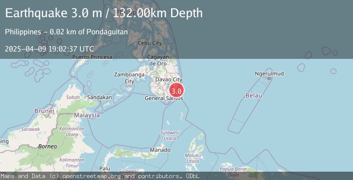Map of MINDANAO, PHILIPPINES