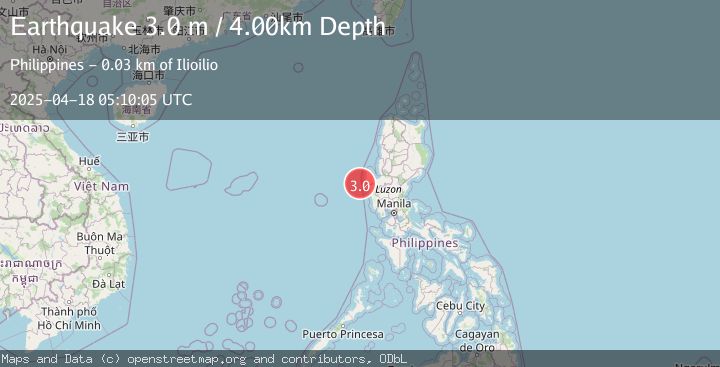 Map of LUZON, PHILIPPINES