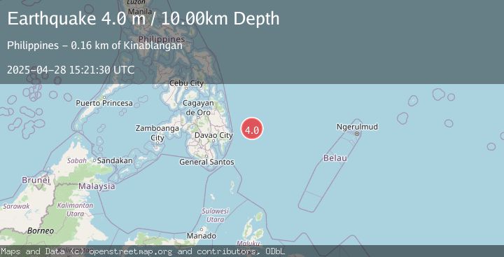 Map of EAST OF PHILIPPINE ISLANDS