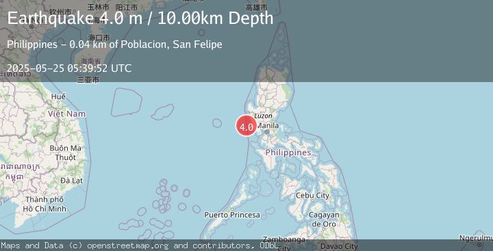 Map of LUZON, PHILIPPINES