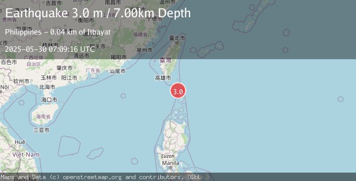 Map of TAIWAN REGION