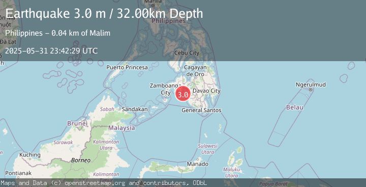 Map of MINDANAO, PHILIPPINES