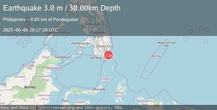 Map of MINDANAO, PHILIPPINES