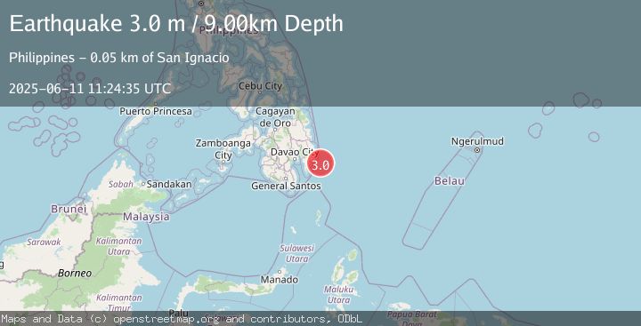 Map of MINDANAO, PHILIPPINES