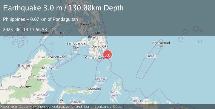 Map of MINDANAO, PHILIPPINES