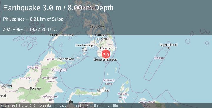 Map of MINDANAO, PHILIPPINES