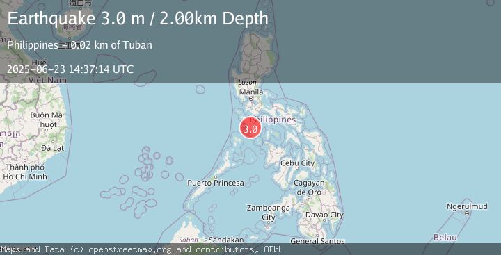 Map of MINDORO, PHILIPPINES
