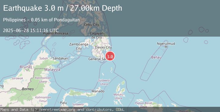 Map of MINDANAO, PHILIPPINES