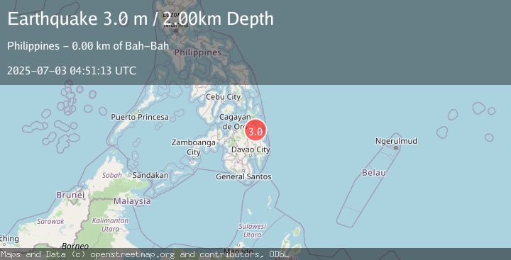 Map of MINDANAO, PHILIPPINES