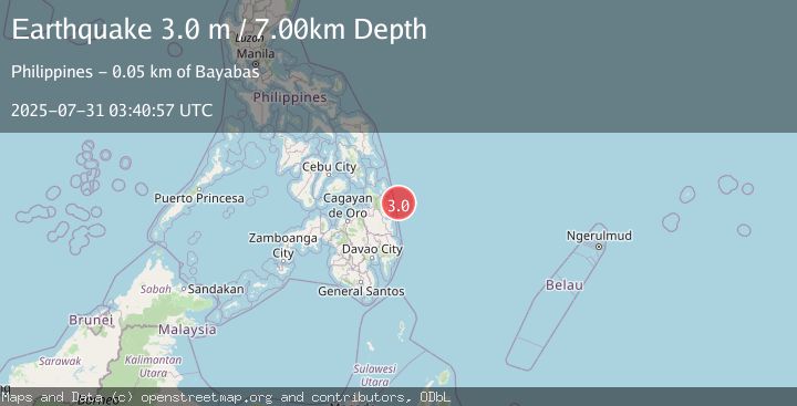 Map of MINDANAO, PHILIPPINES
