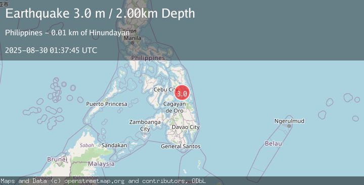 Map of LEYTE, PHILIPPINES