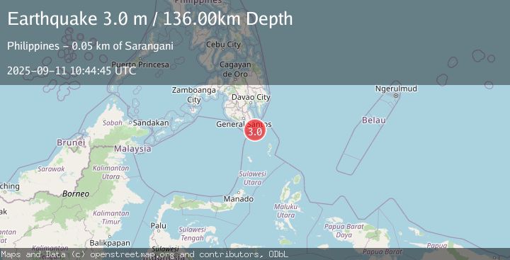 Map of MINDANAO, PHILIPPINES