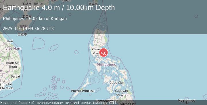 Map of LUZON, PHILIPPINES