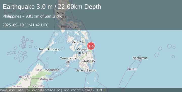 Map of MINDANAO, PHILIPPINES