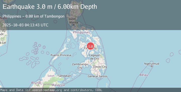 Map of NEGROS- CEBU REG, PHILIPPINES