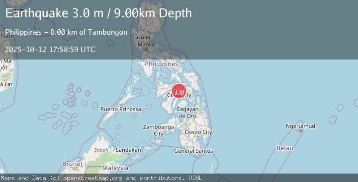 Map of VISAYAN SEA, PHILIPPINES
